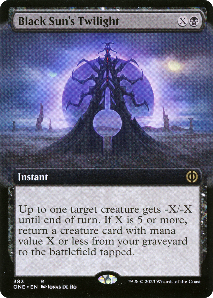 Black Sun's Twilight (Extended Art) [Phyrexia: All Will Be One] | Fandemonia Ltd