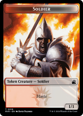 Goblin (0008) // Soldier Double-Sided Token [Ravnica Remastered Tokens] | Fandemonia Ltd