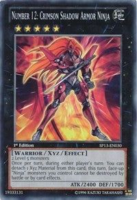 Number 12: Crimson Shadow Armor Ninja [SP13-EN030] Common | Fandemonia Ltd