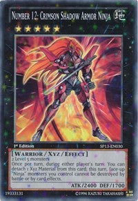 Number 12: Crimson Shadow Armor Ninja [SP13-EN030] Starfoil Rare | Fandemonia Ltd