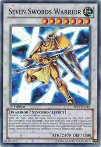 Seven Swords Warrior [SP13-EN048] Starfoil Rare | Fandemonia Ltd