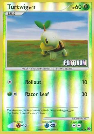 Turtwig (77/100) [Burger King Promos: 2009 Collection] | Fandemonia Ltd