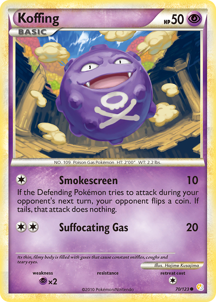 Koffing (70/123) [HeartGold & SoulSilver: Base Set] | Fandemonia Ltd