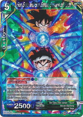 Son Goku and Son Gohan, Saiyans of Earth (DB1-091) [Dragon Brawl] | Fandemonia Ltd