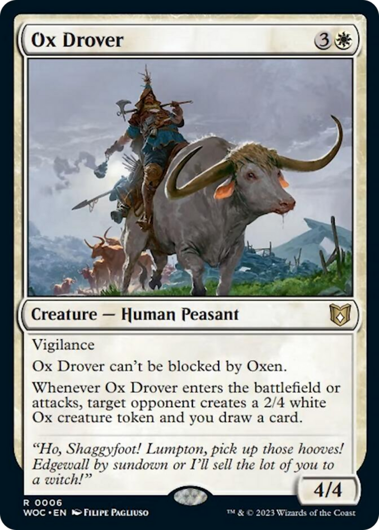 Ox Drover [Wilds of Eldraine Commander] | Fandemonia Ltd