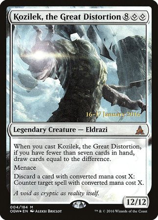 Kozilek, the Great Distortion [Oath of the Gatewatch Promos] | Fandemonia Ltd