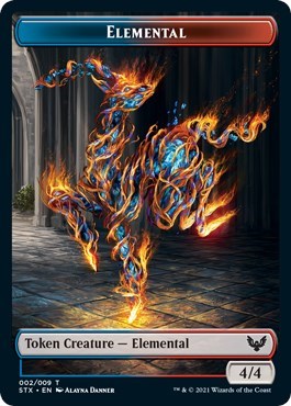 Elemental // Pest Token [Strixhaven: School of Mages Tokens] | Fandemonia Ltd