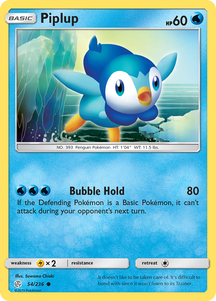 Piplup (54/236) [Sun & Moon: Cosmic Eclipse] | Fandemonia Ltd