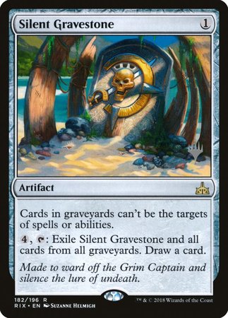 Silent Gravestone [Rivals of Ixalan Promos] | Fandemonia Ltd