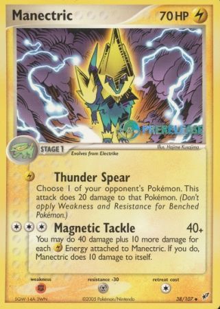 Manectric EX (38/107) (Deoxys Prerelease Promo) [Nintendo: Black Star Promos] | Fandemonia Ltd