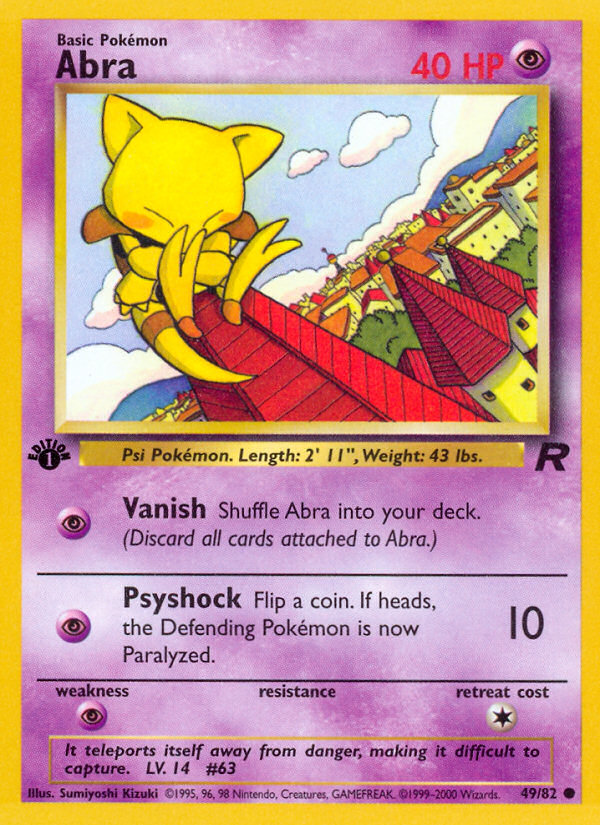 Abra (49/82) [Team Rocket 1st Edition] | Fandemonia Ltd