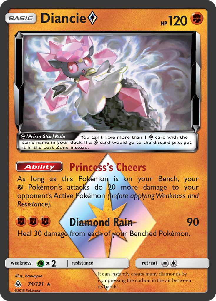 Diancie (74/131) (Prism Star) [Sun & Moon: Forbidden Light] | Fandemonia Ltd