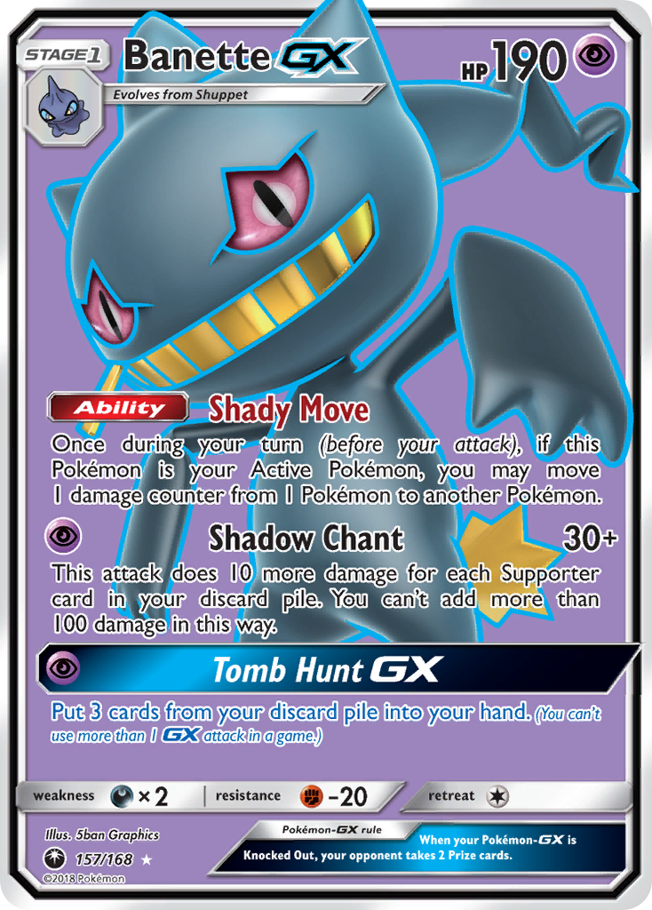 Banette GX (157/168) [Sun & Moon: Celestial Storm] | Fandemonia Ltd