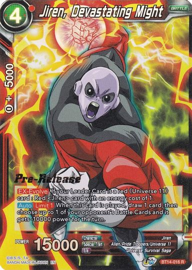 Jiren, Devastating Might (BT14-016) [Cross Spirits Prerelease Promos] | Fandemonia Ltd