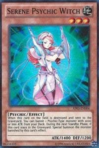 Serene Psychic Witch [AP03-EN004] Super Rare | Fandemonia Ltd