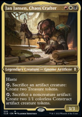 Jan Jansen, Chaos Crafter (Foil Etched) [Commander Legends: Battle for Baldur's Gate] | Fandemonia Ltd