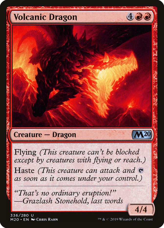 Volcanic Dragon [Core Set 2020] | Fandemonia Ltd