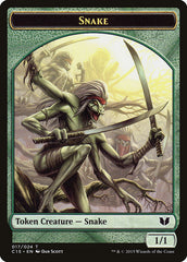 Beast // Snake (017) Double-Sided Token [Commander 2015 Tokens] | Fandemonia Ltd