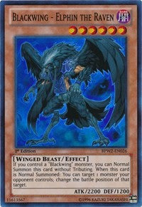 Blackwing - Elphin the Raven [BPW2-EN026] Super Rare | Fandemonia Ltd