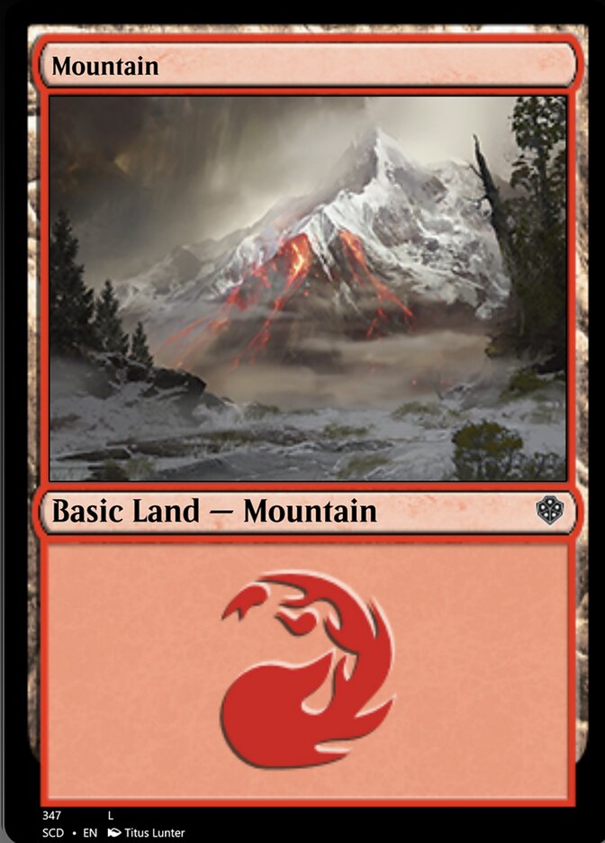 Mountain (347) [Starter Commander Decks] | Fandemonia Ltd