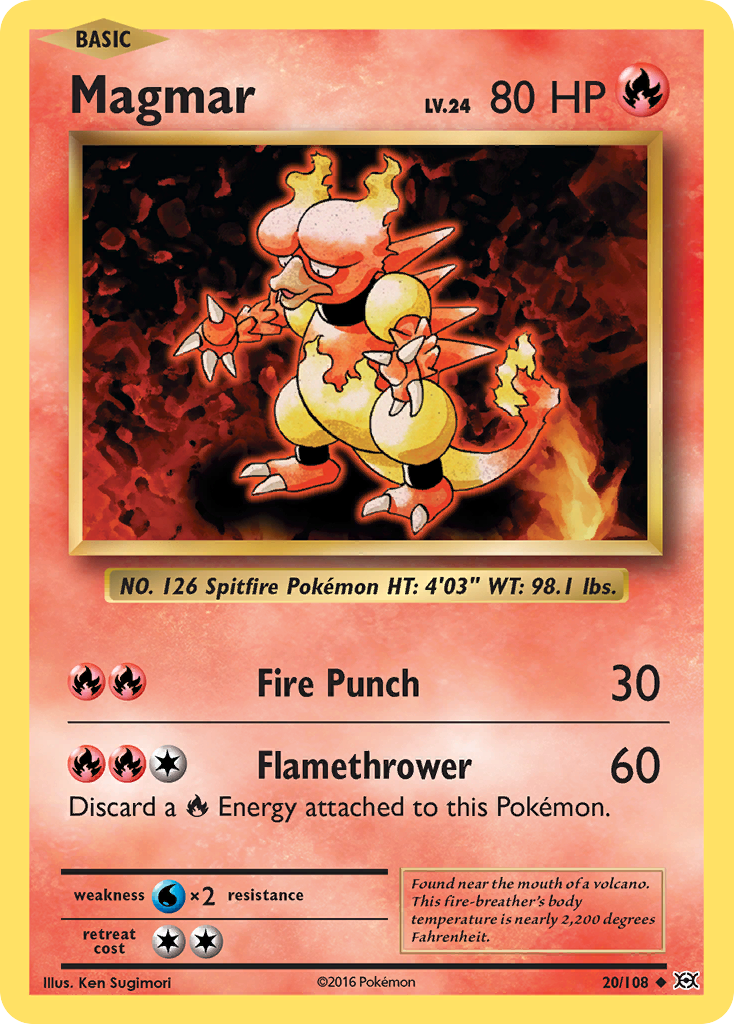 Magmar (20/108) [XY: Evolutions] | Fandemonia Ltd