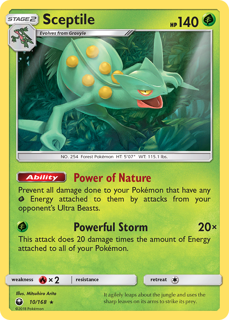 Sceptile (10/168) [Sun & Moon: Celestial Storm] | Fandemonia Ltd