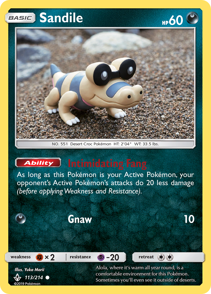 Sandile (113/214) [Sun & Moon: Unbroken Bonds] | Fandemonia Ltd