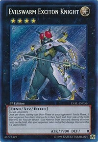 Evilswarm Exciton Knight [LVAL-EN056] Secret Rare | Fandemonia Ltd