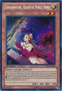 Gwenhwyfar, Queen of Noble Arms [LVAL-EN086] Secret Rare | Fandemonia Ltd