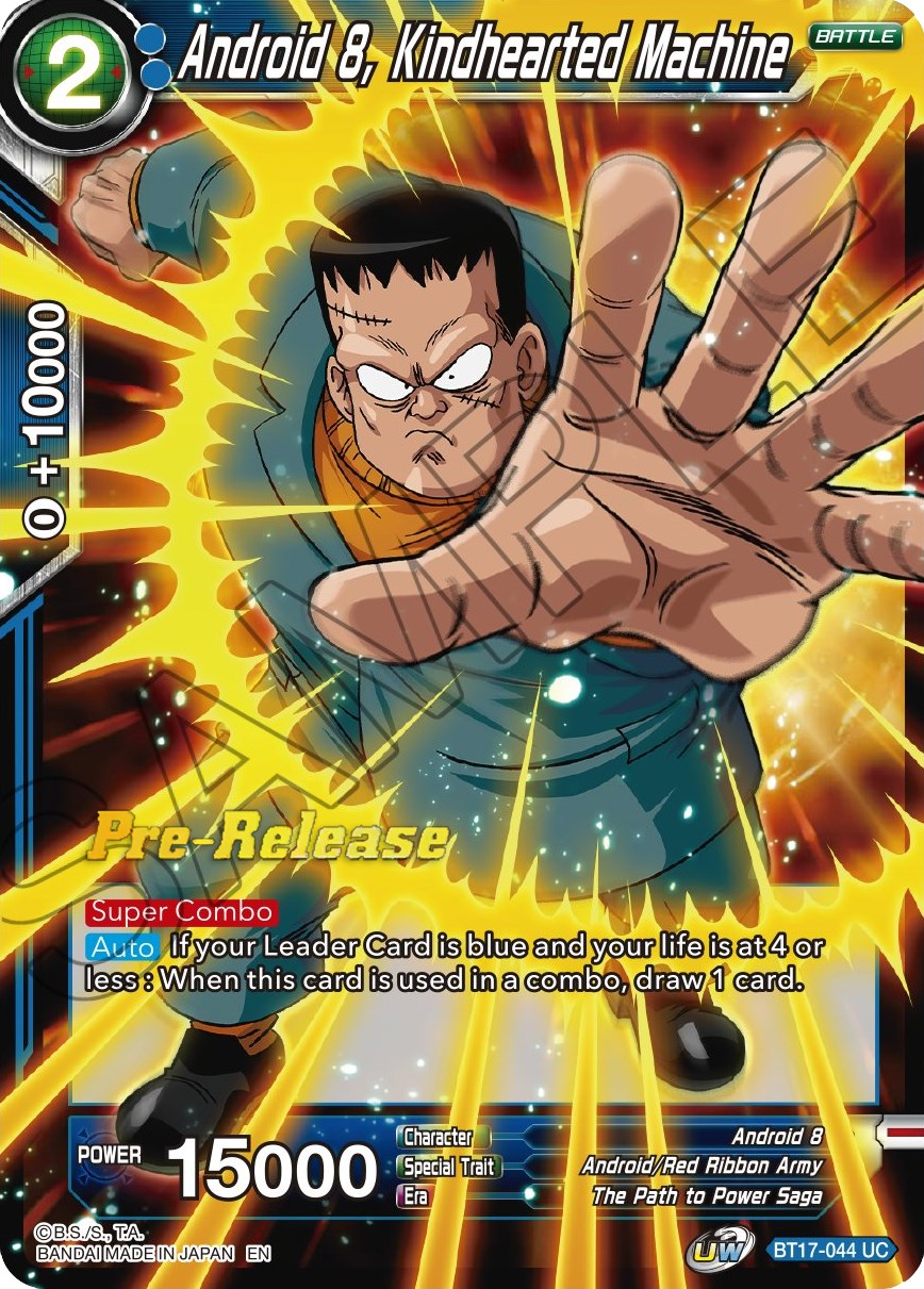 Android 8, Kindhearted Machine (BT17-044) [Ultimate Squad Prerelease Promos] | Fandemonia Ltd