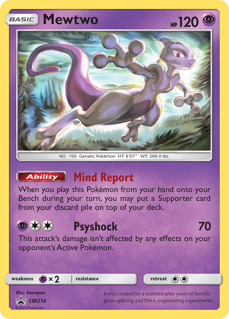 Mewtwo (SM214) [Sun & Moon: Black Star Promos] | Fandemonia Ltd