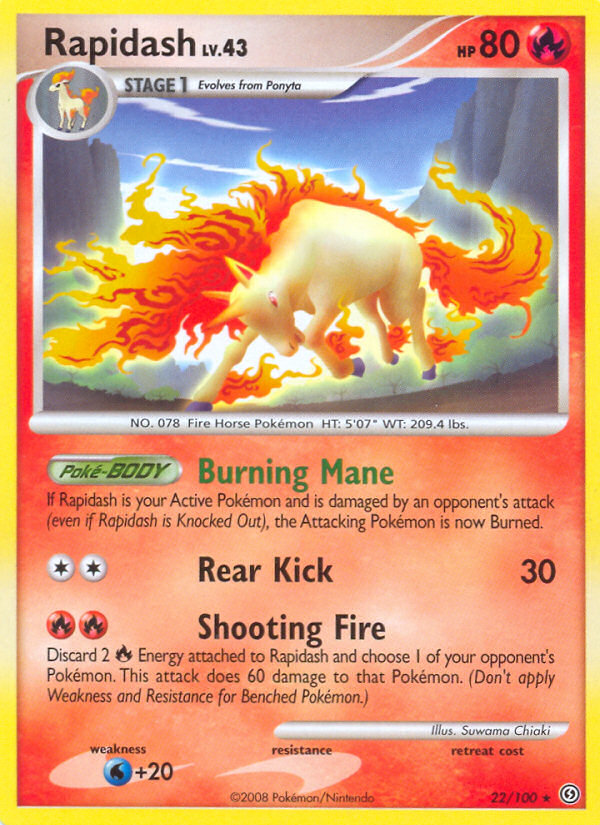 Rapidash (22/100) [Diamond & Pearl: Stormfront] | Fandemonia Ltd