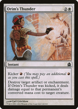 Orim's Thunder [Commander 2011] | Fandemonia Ltd