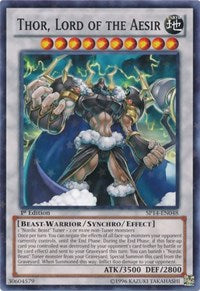 Thor, Lord of the Aesir [SP14-EN048] Starfoil Rare | Fandemonia Ltd