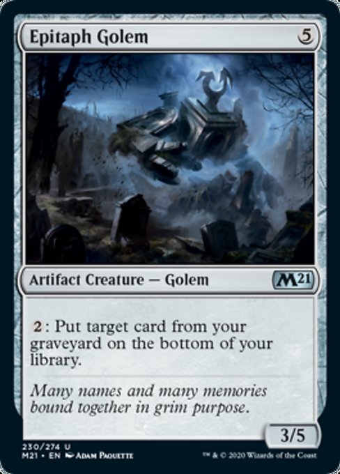 Epitaph Golem [Core Set 2021] | Fandemonia Ltd