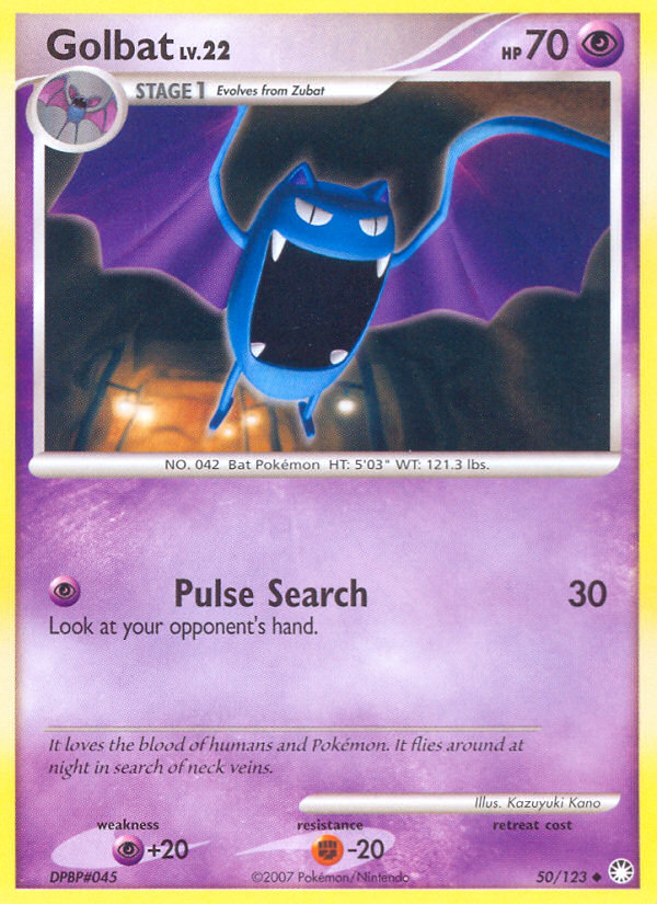 Golbat (50/123) [Diamond & Pearl: Mysterious Treasures] | Fandemonia Ltd