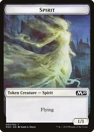 Spirit Token [Core Set 2020 Tokens] | Fandemonia Ltd