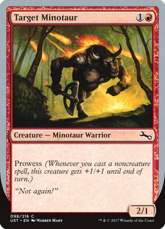 Target Minotaur (Fire Art) [Unstable] | Fandemonia Ltd