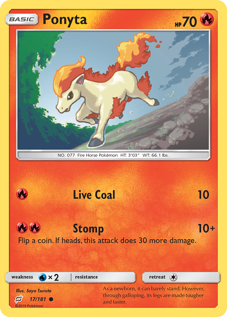 Ponyta (17/181) [Sun & Moon: Team Up] | Fandemonia Ltd