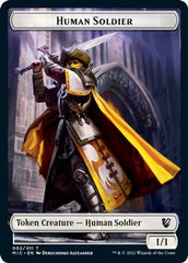 Eldrazi Spawn // Human Soldier Double-sided Token [Innistrad: Midnight Hunt Commander] | Fandemonia Ltd