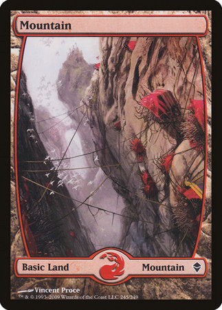 Mountain (245) - Full Art [Zendikar] | Fandemonia Ltd