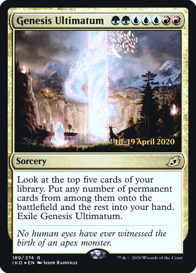 Genesis Ultimatum  [Ikoria: Lair of Behemoths Prerelease Promos] | Fandemonia Ltd