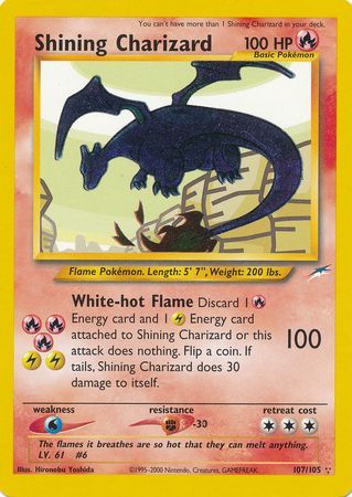 Shining Charizard (107/105) [Neo Destiny Unlimited] | Fandemonia Ltd