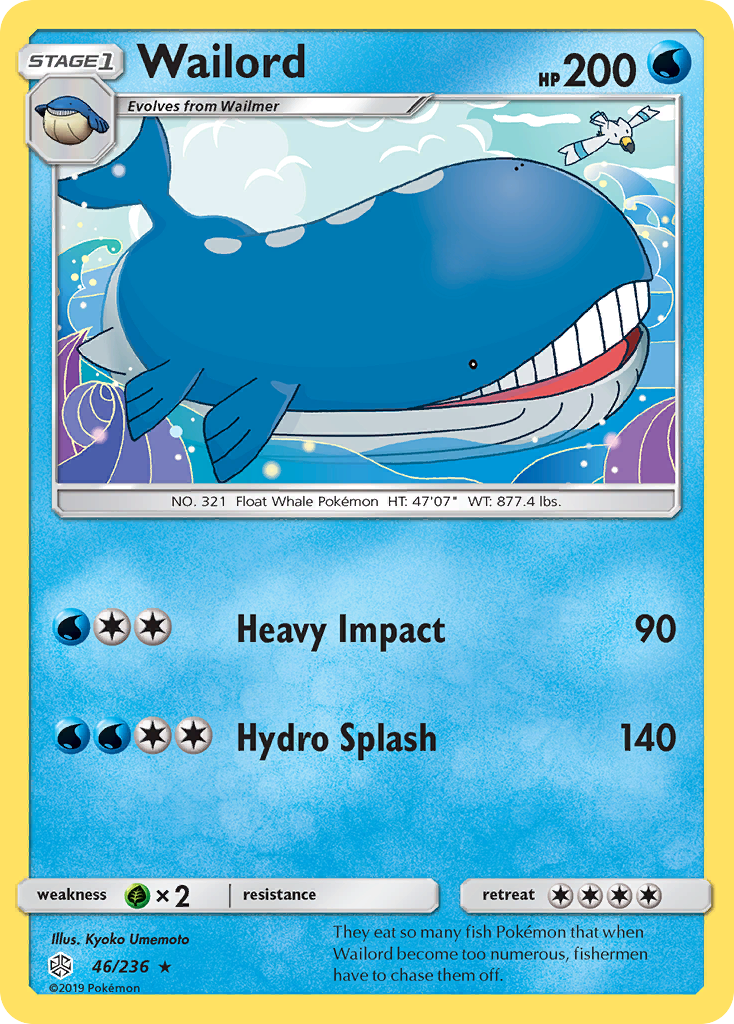 Wailord (46/236) [Sun & Moon: Cosmic Eclipse] | Fandemonia Ltd