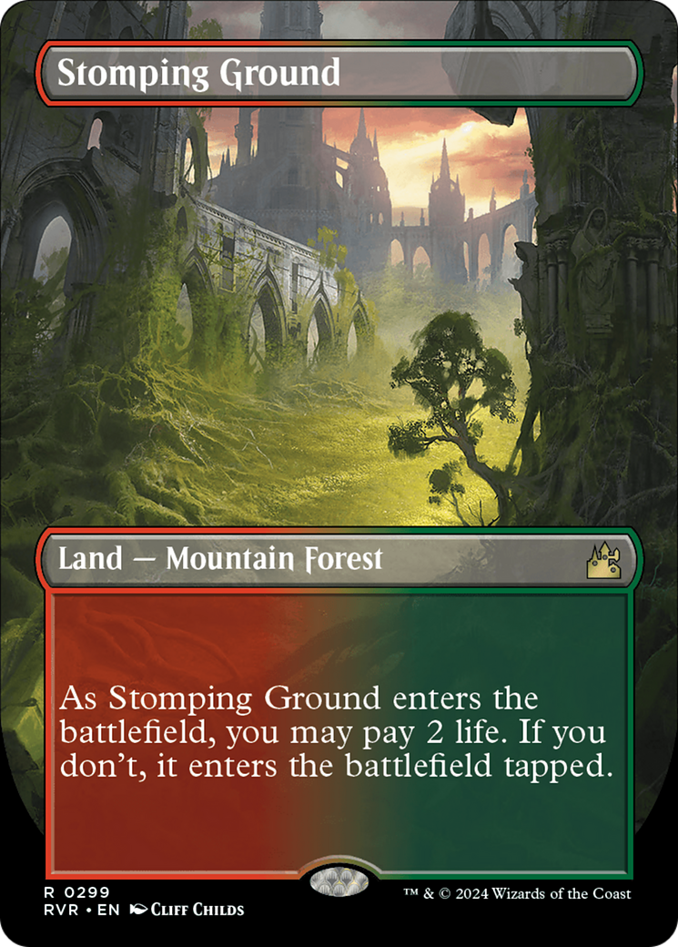 Stomping Ground (Borderless) [Ravnica Remastered] | Fandemonia Ltd