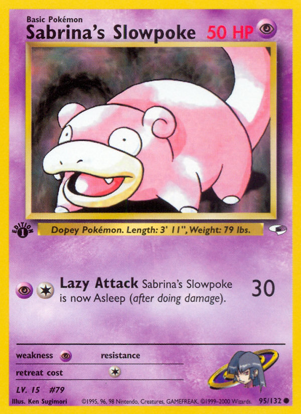 Sabrina's Slowpoke (95/132) [Gym Heroes 1st Edition] | Fandemonia Ltd