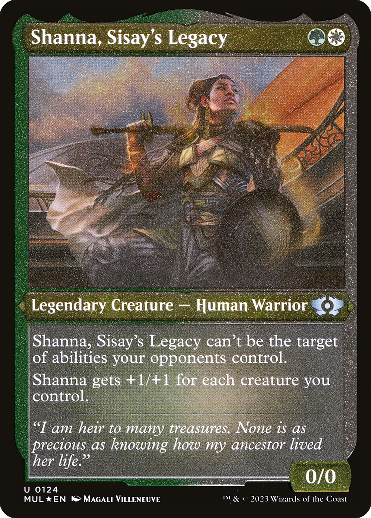 Shanna, Sisay's Legacy (Foil Etched) [Multiverse Legends] | Fandemonia Ltd