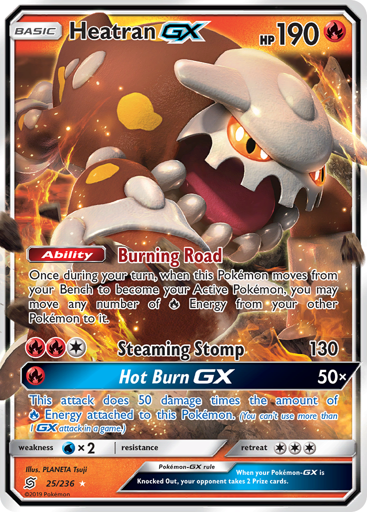 Heatran GX (25/236) [Sun & Moon: Unified Minds] | Fandemonia Ltd