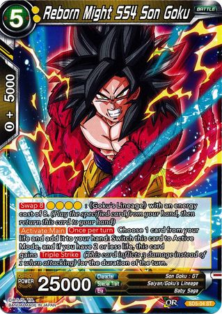 Reborn Might SS4 Son Goku (Starter Deck - The Crimson Saiyan) [SD5-04] | Fandemonia Ltd