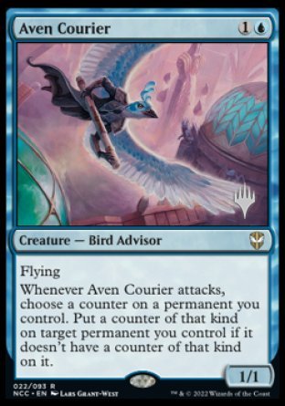 Aven Courier (Promo Pack) [Streets of New Capenna Commander Promos] | Fandemonia Ltd